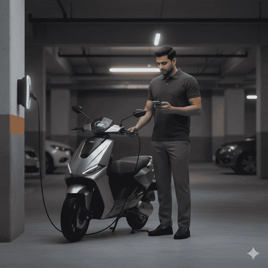 Electric scooty home charging