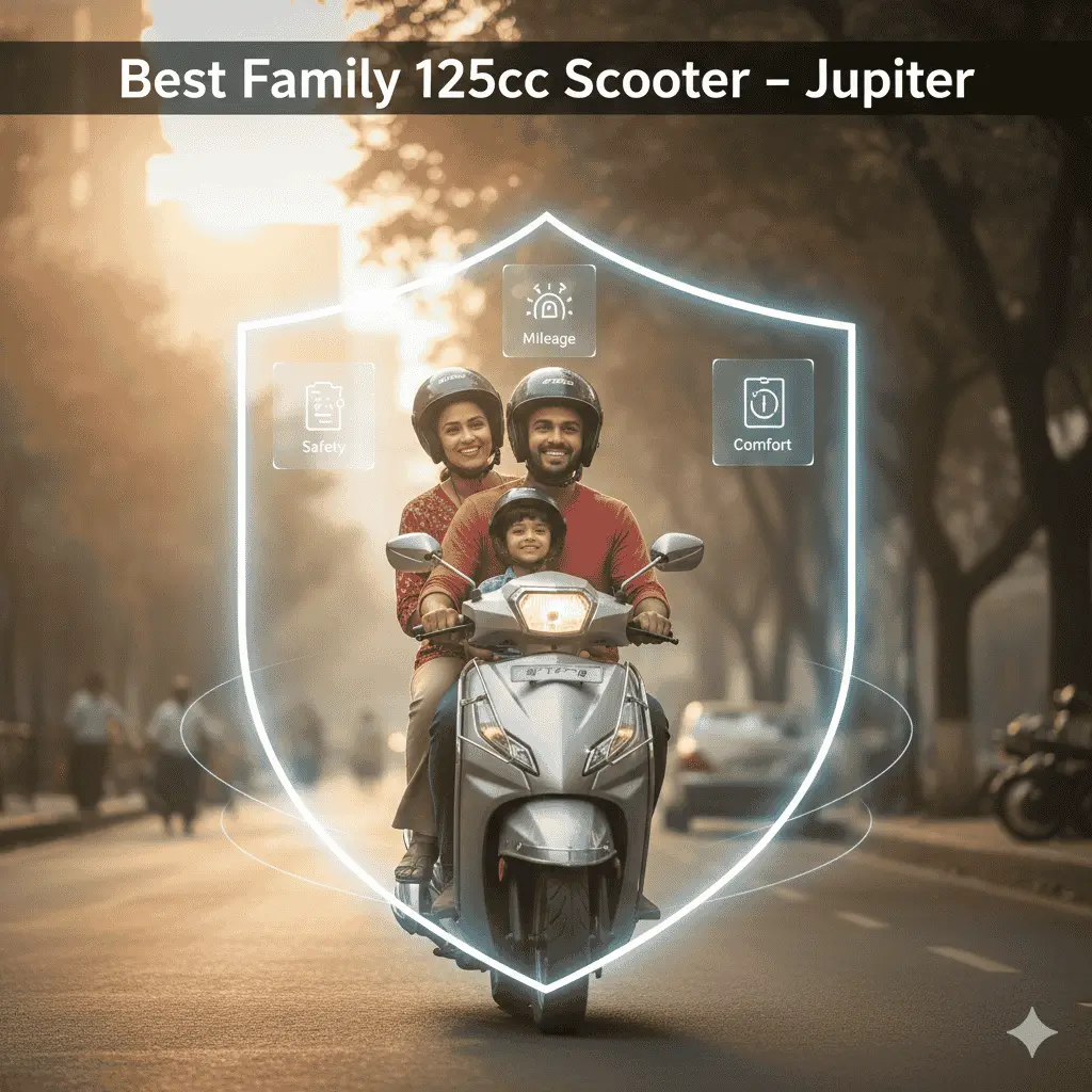TVS Jupiter best family scooter