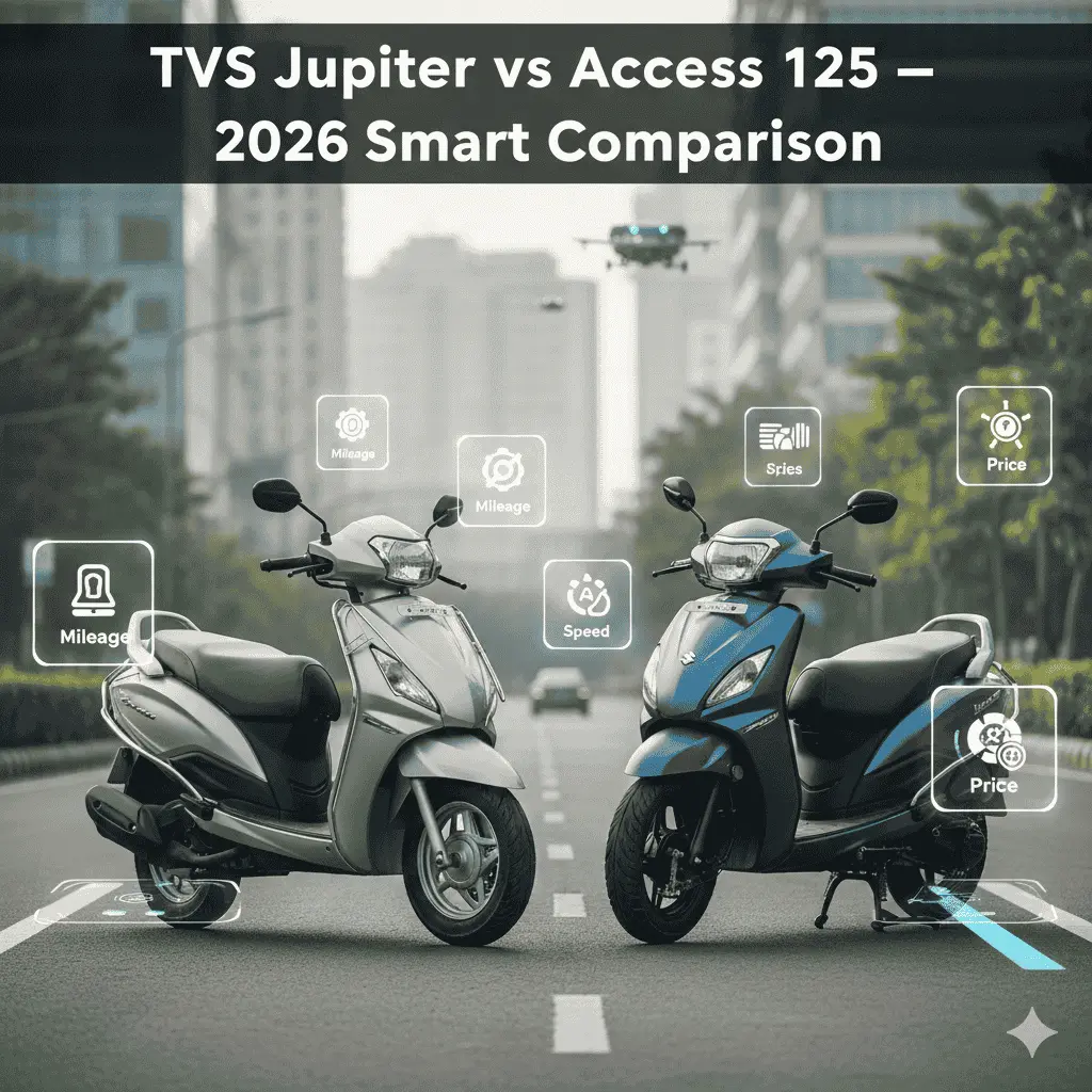 TVS Jupiter vs Suzuki Access 125
