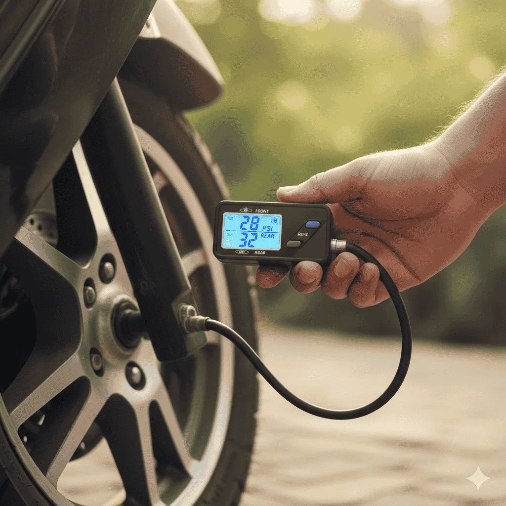 Correct scooter tire pressure for better mileage