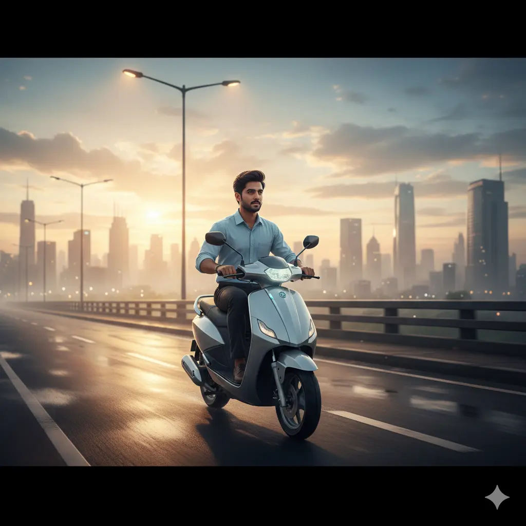 Electric scooty city ride