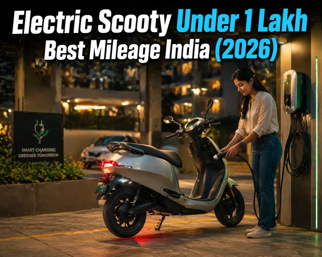 Electric scooty under 1 lakh best mileage India 2026 featured image