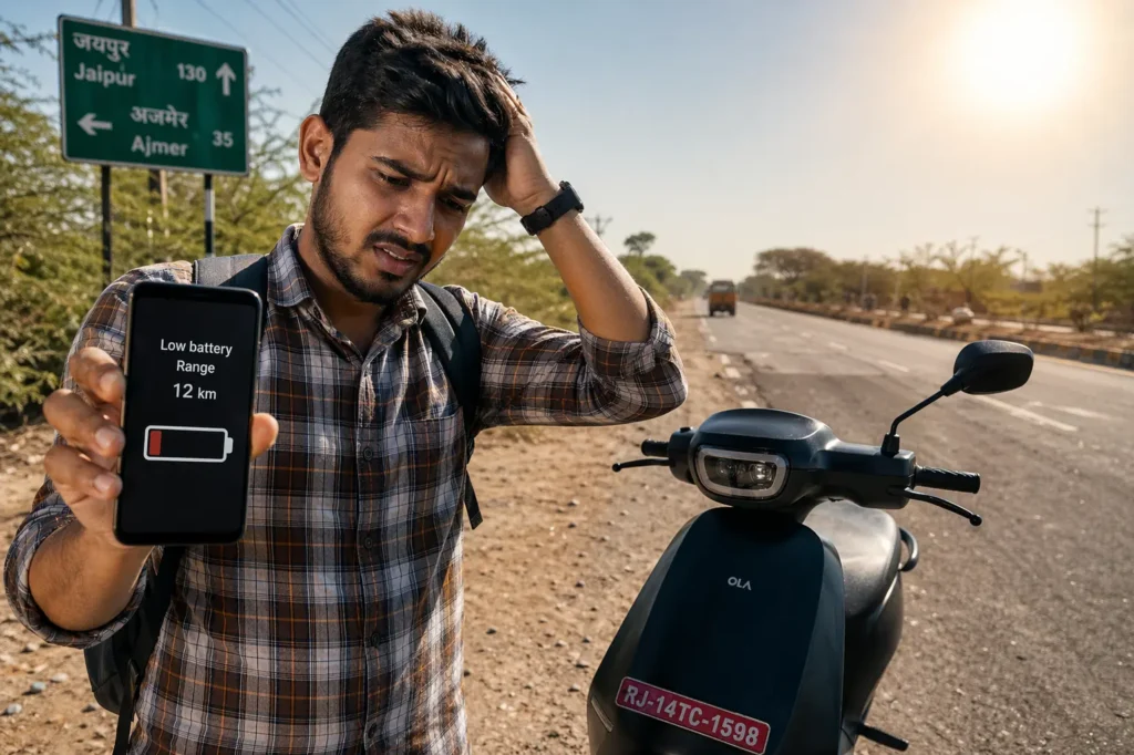 electric scooter real mileage vs claimed mileage India