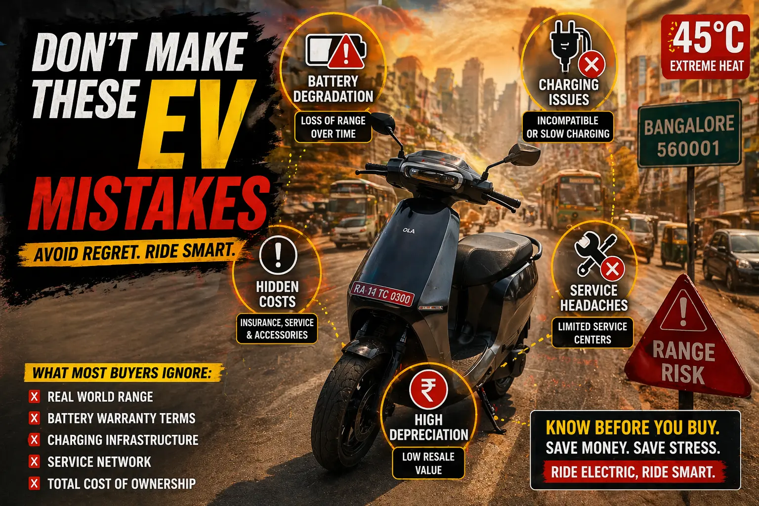 first time electric scooter buyer mistakes India 2026