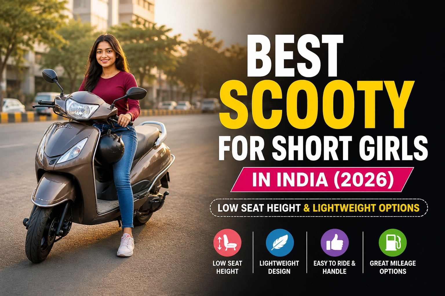 Best Scooty for Short Height Girls in India