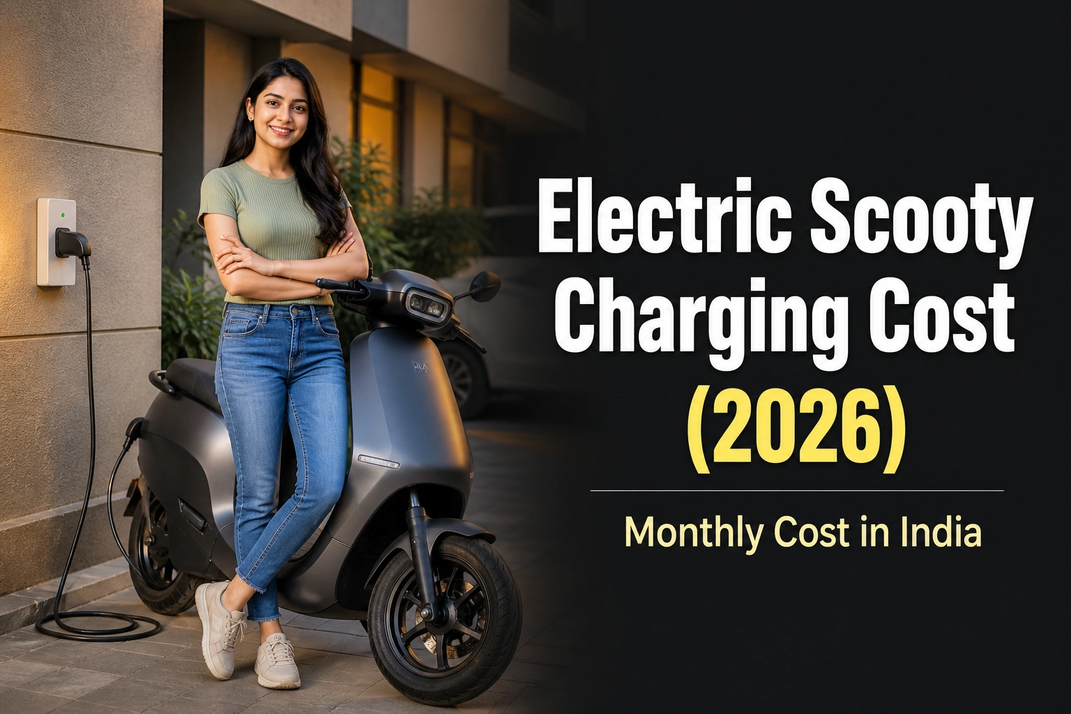 Electric Scooty Charging Cost Per Month in India