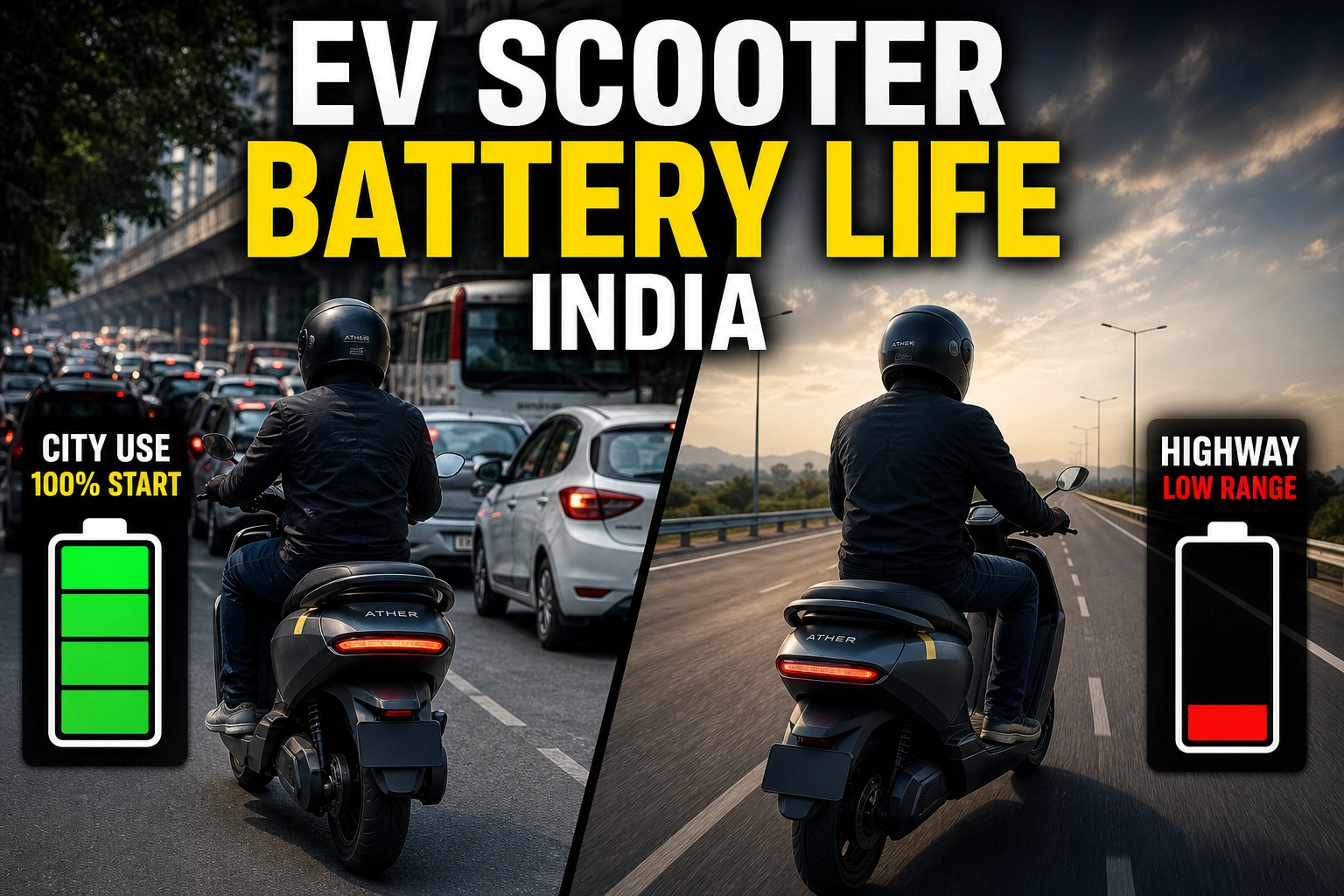 EV Scooter Battery Life India